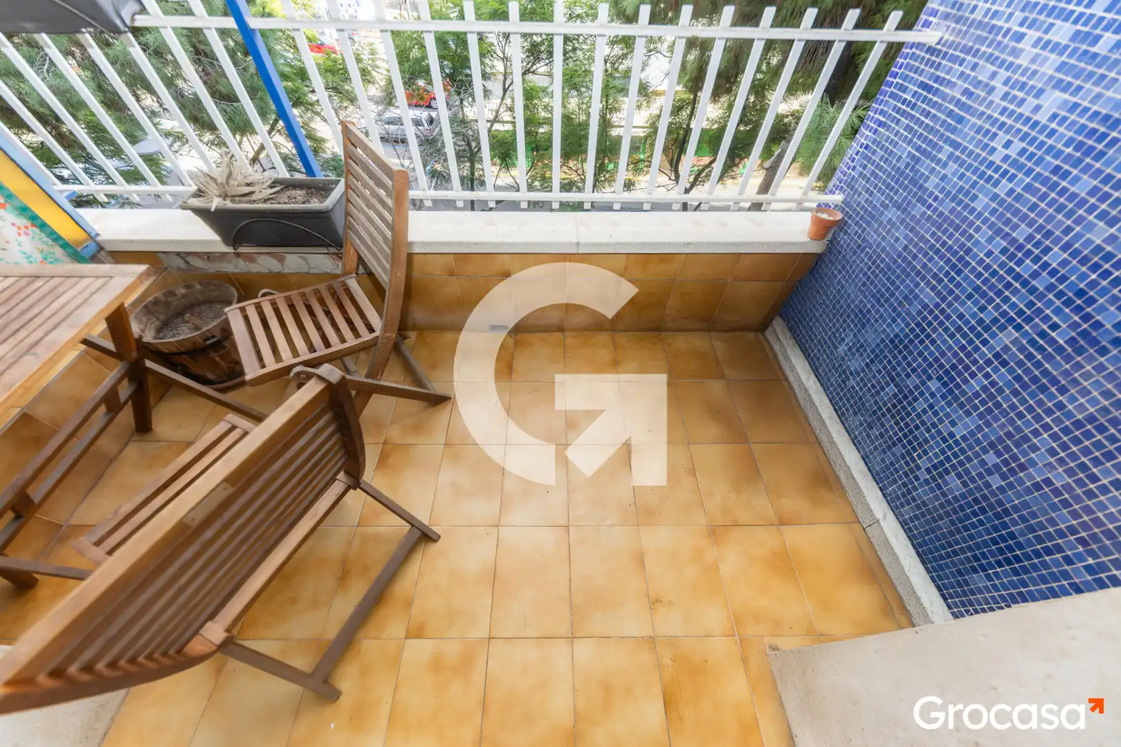 Terrasse von Wohnung zum Verkauf in L'Hospitalet de Llobregat mit Klimaanlage, Heizung und Balkon