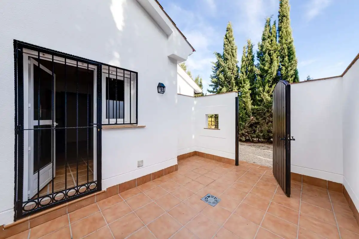 Jardín de Casa adosada en venta en Fuente Álamo de Murcia con Amueblado