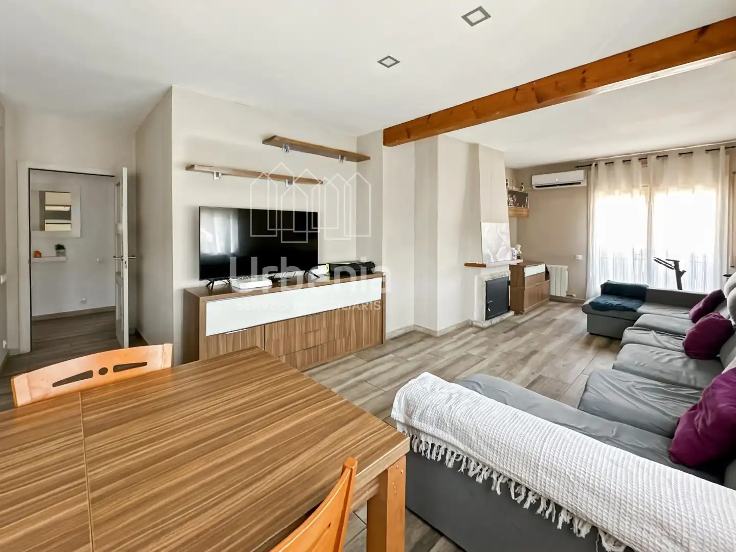Sala de estar de Piso en venta en Dosrius con Aire acondicionado, Calefacción y Terraza