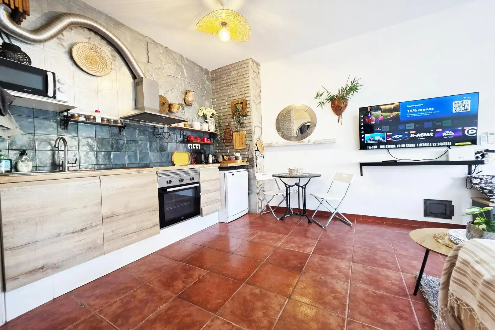Cuina de Apartament en venda en Benalmádena amb Aire condicionat, Calefacció i Jardí privat