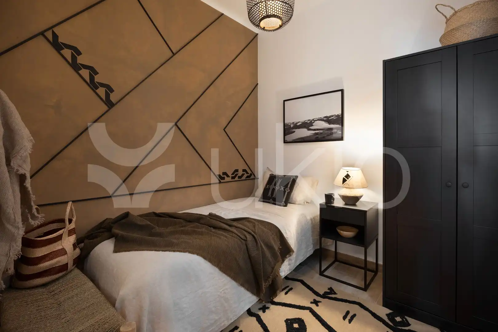 Schlafzimmer von Wohnungen zur Miete in Barcelona mit Klimaanlage, Möbliert und Ofen