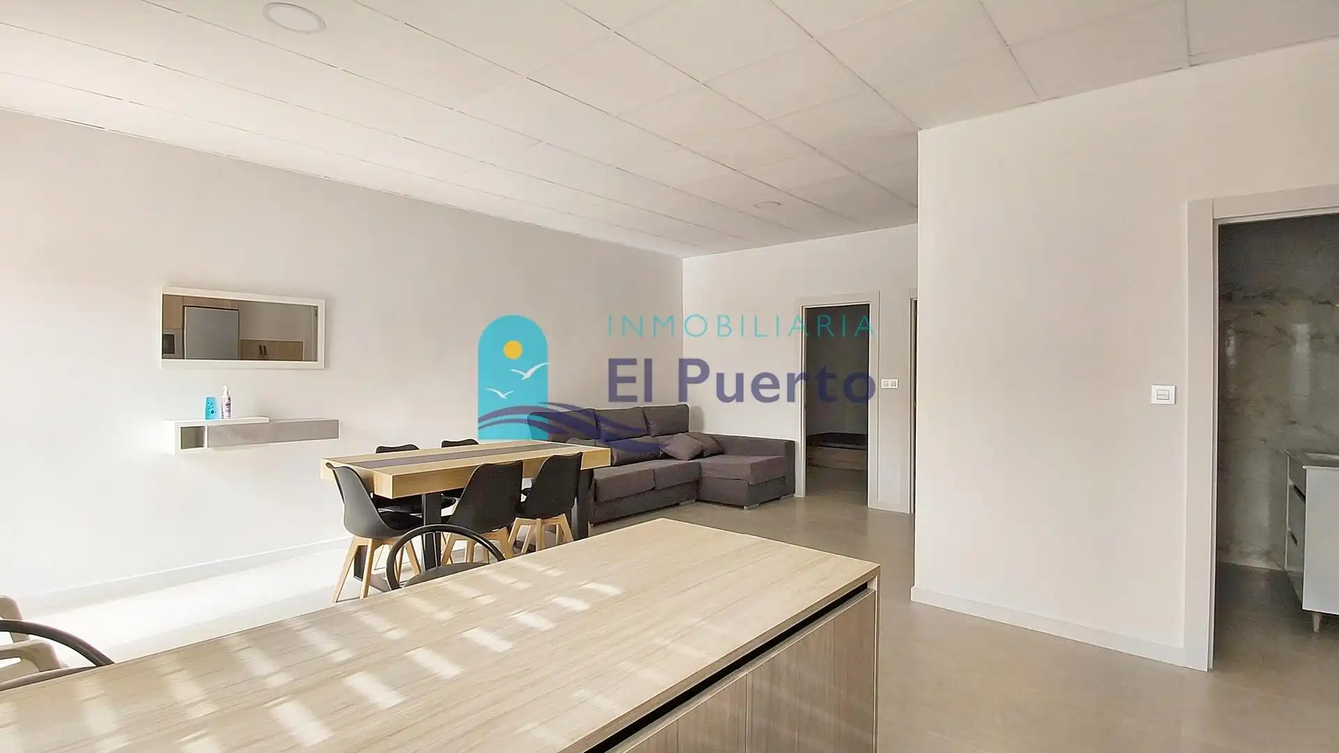 Sala d'estar de Apartament en venda en Mazarrón amb Moblat i Piscina comunitària