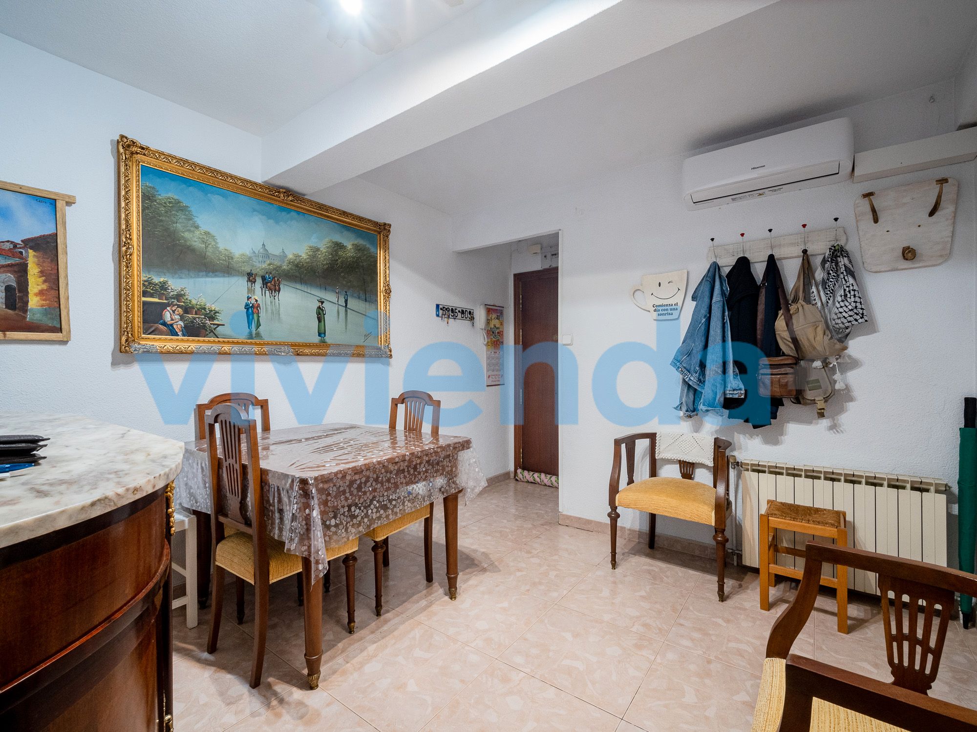 Dining room of Flat for sale in  Madrid Capital  with Air Conditioner, Heating and Furnished