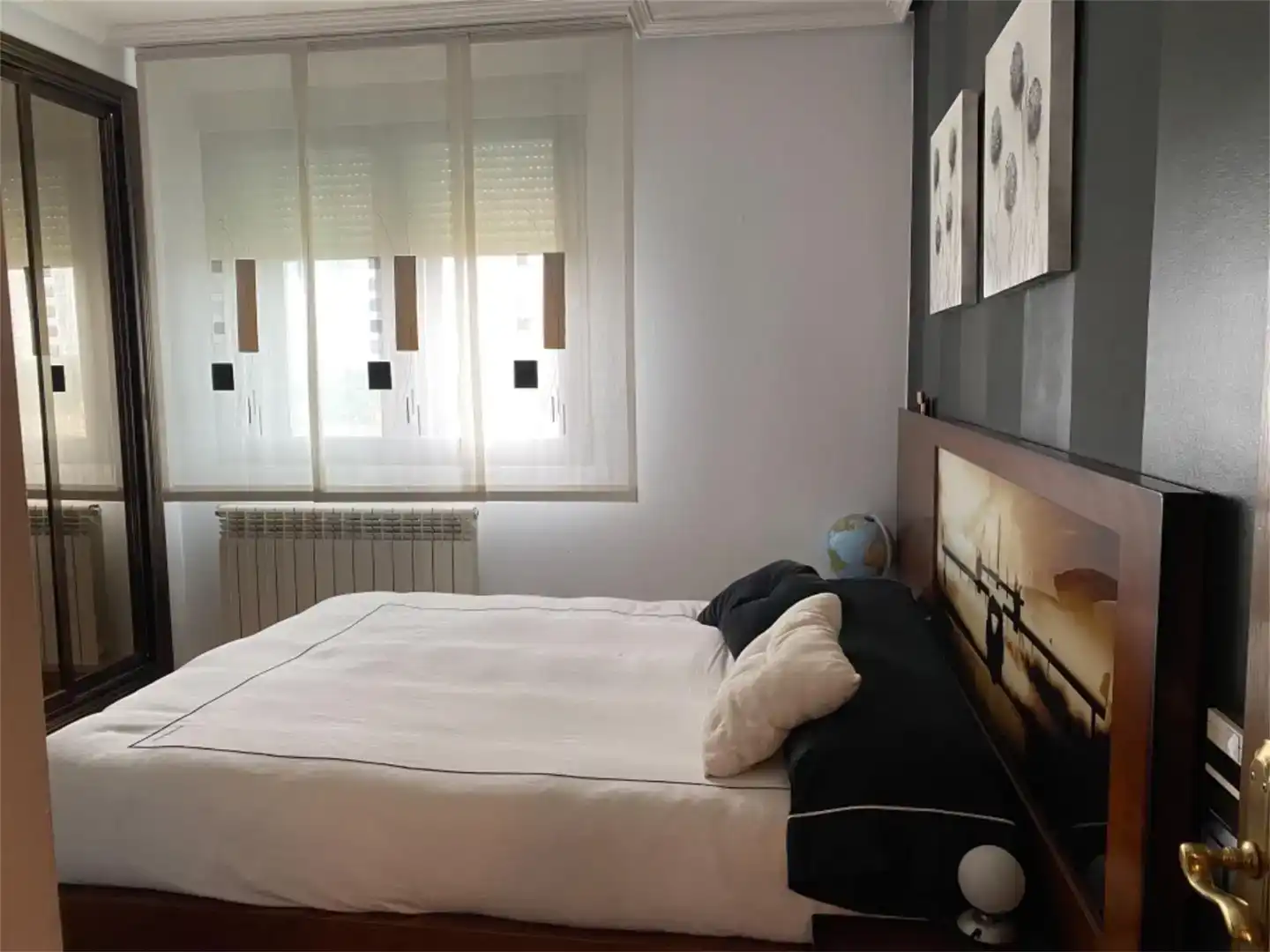 Schlafzimmer von Wohnung zum Verkauf in Almazán mit Klimaanlage und Balkon