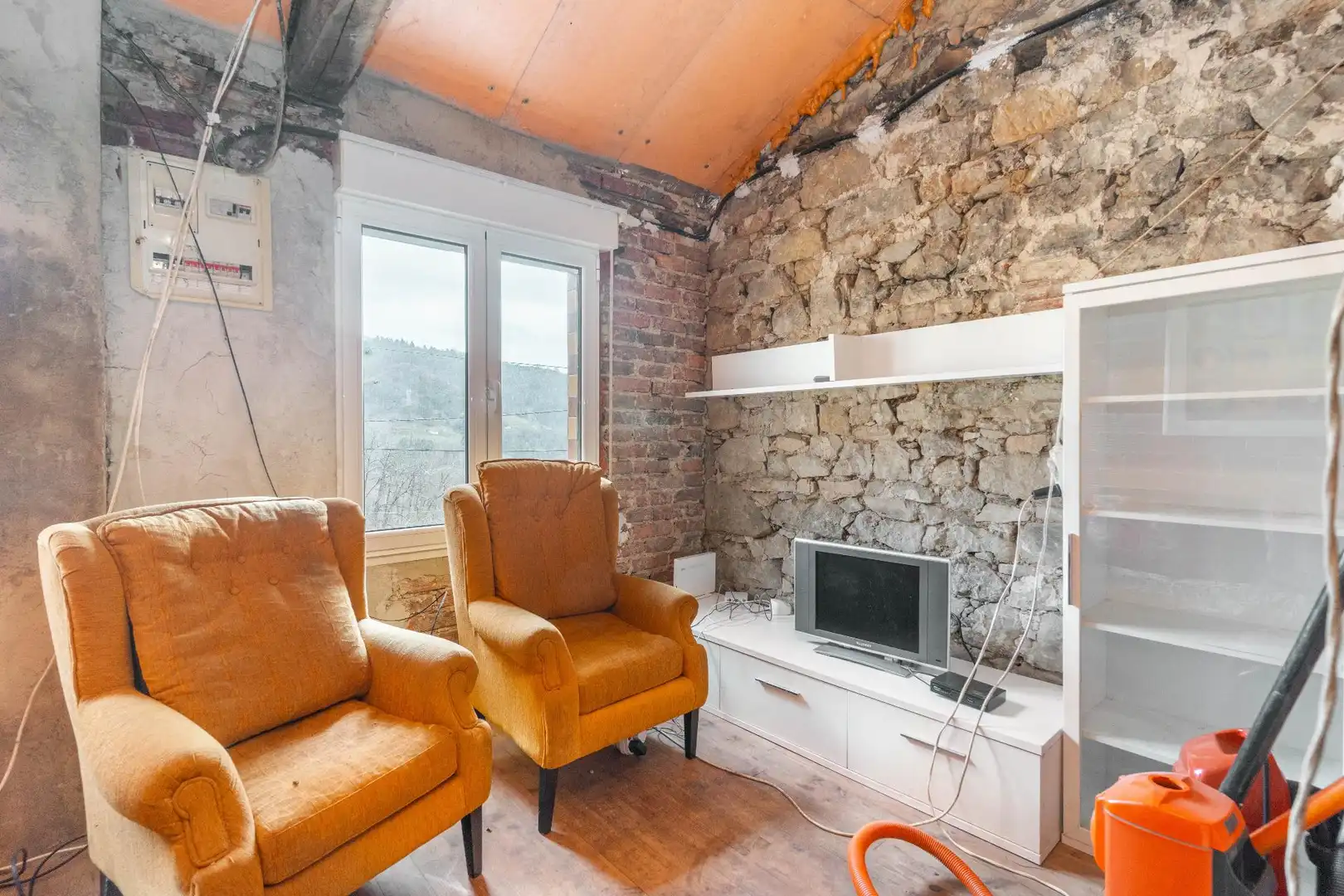 Sala de estar de Finca rústica en venta en Mieres (Asturias) con Terraza