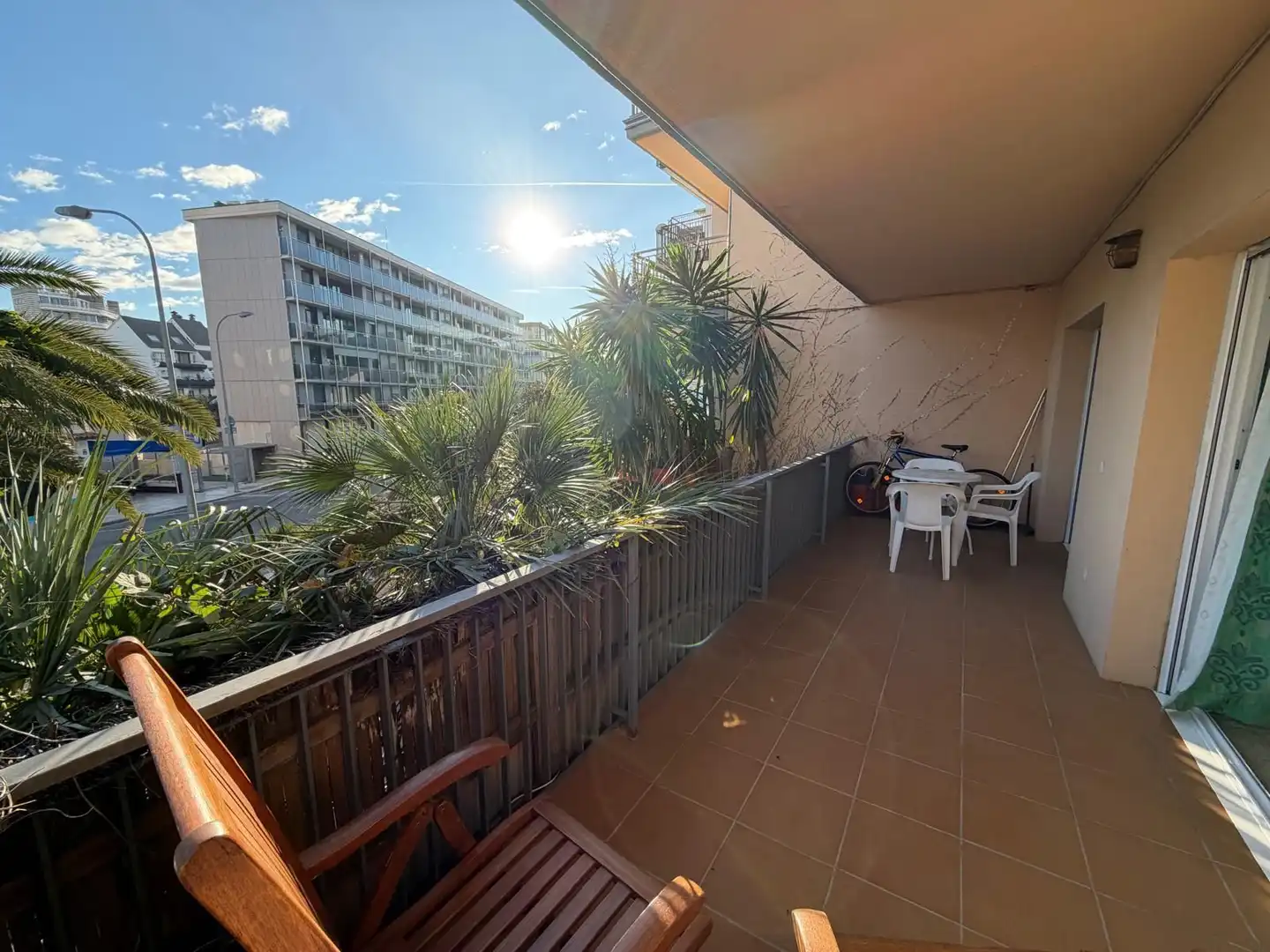 Balcony of Apartments for sale in Roses  with Air Conditioner, Heating and Terrace