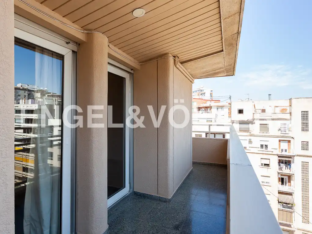 Balcony of Flat for rent in Valencia  with Air Conditioner, Heating and Terrace
