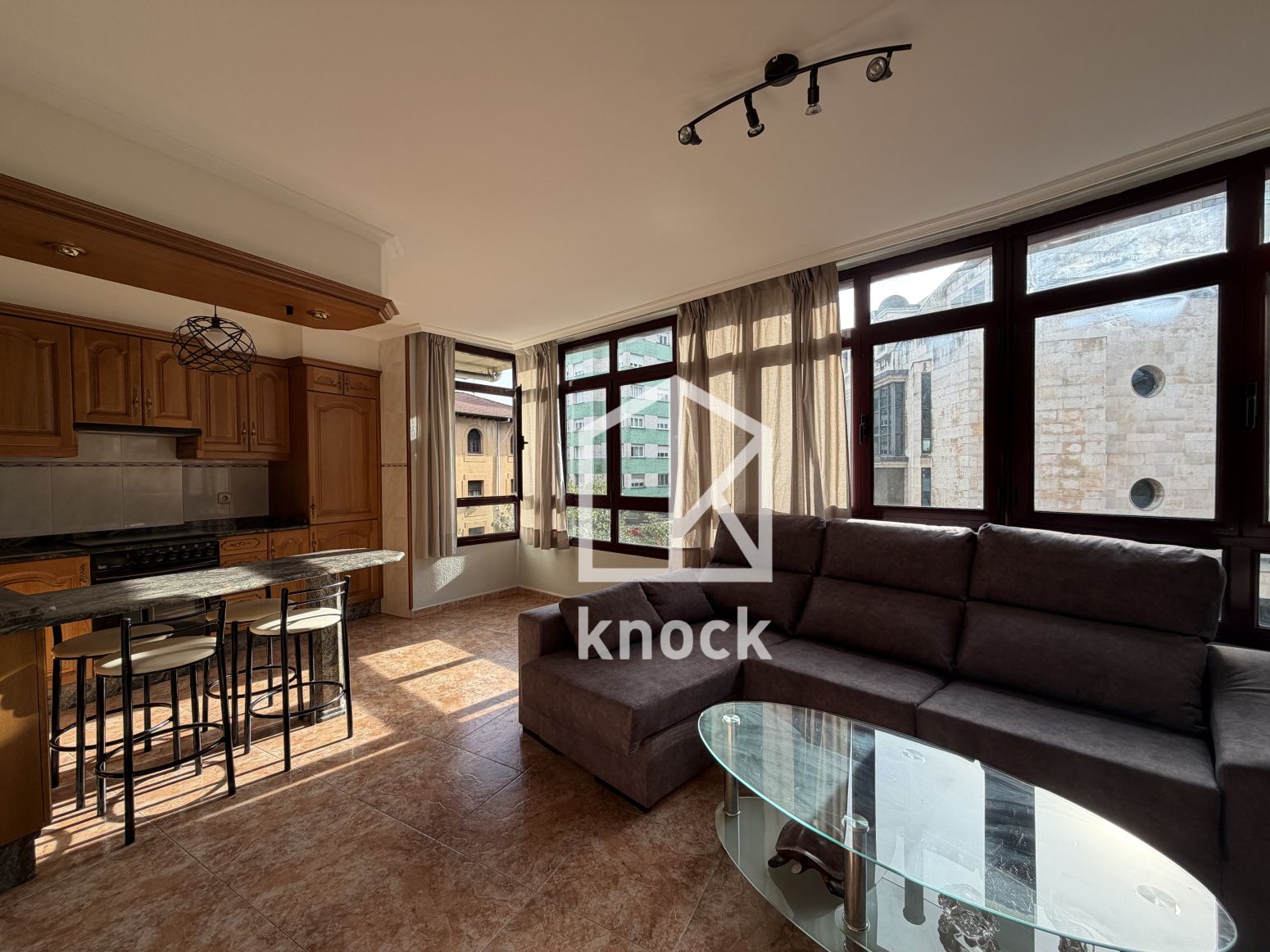 Sala de estar de Piso en venta en Langreo con Calefacción, Parquet y Amueblado