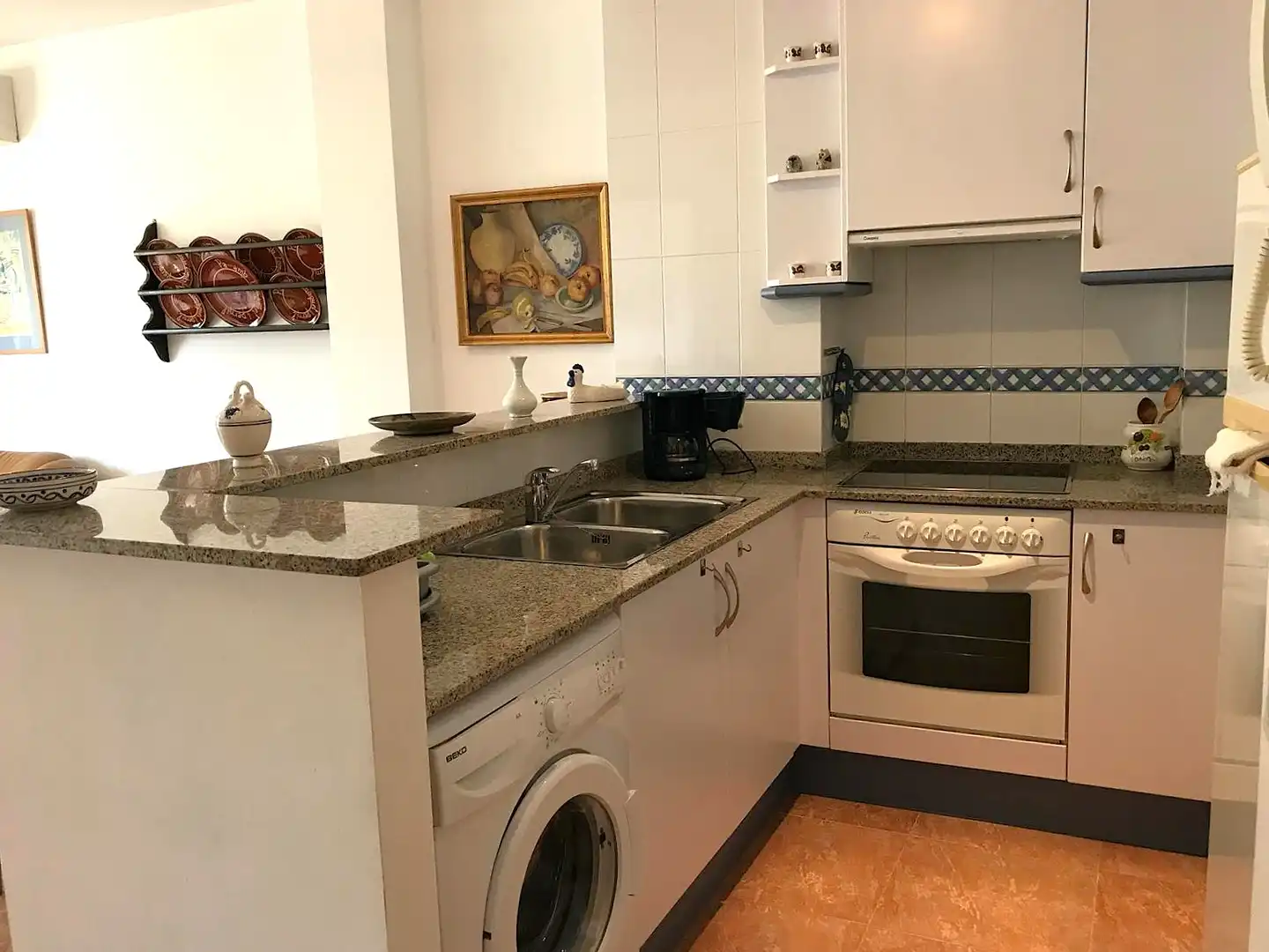 Küche von Wohnung zum Verkauf in L'Ametlla de Mar  mit Klimaanlage und Balkon