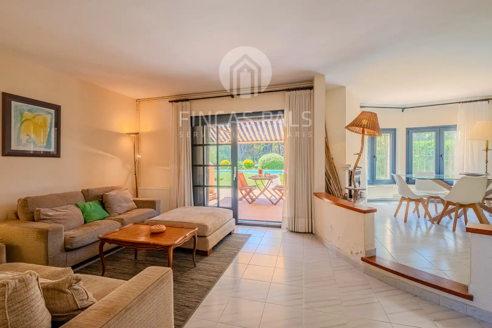 Sala de estar de Casa o chalet en venta en Pals con Calefacción, Jardín privado y Piscina