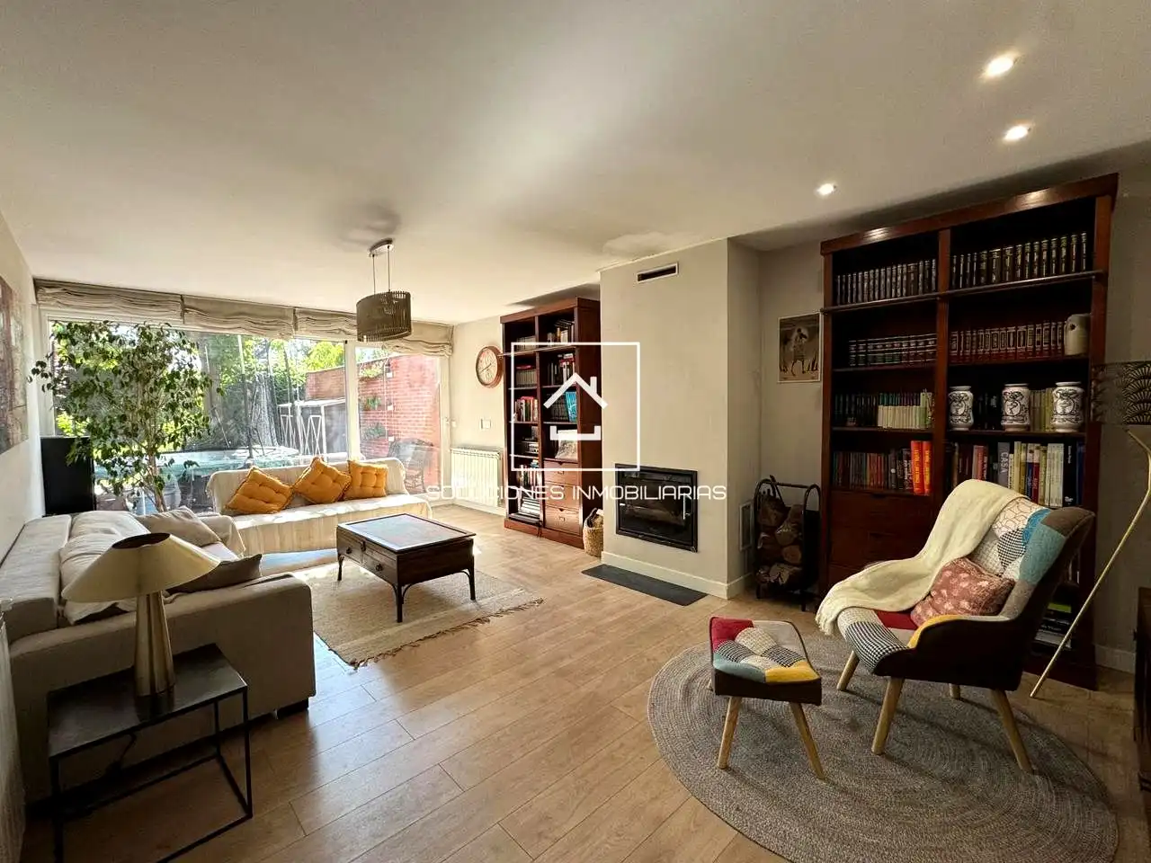 Sala de estar de Casa o chalet en venta en Rivas-Vaciamadrid con Aire acondicionado, Jardín privado y Terraza