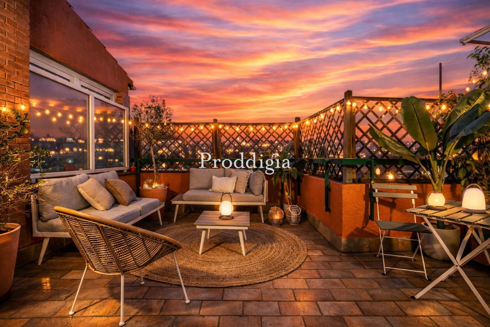 Terrasse von Dachboden zum Verkauf in  Barcelona Capital mit Klimaanlage, Heizung und Terrasse