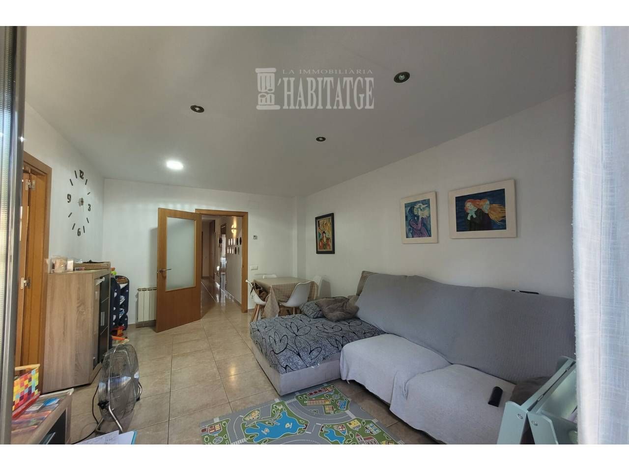 Living room of Flat for sale in Manlleu  with Heating, Terrace and Balcony