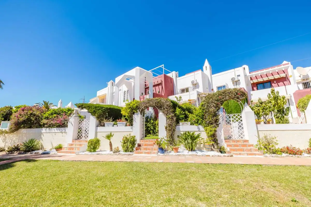 Exterior view of Detached homes for sale in Nerja  with Air Conditioner, Heating and Private garden