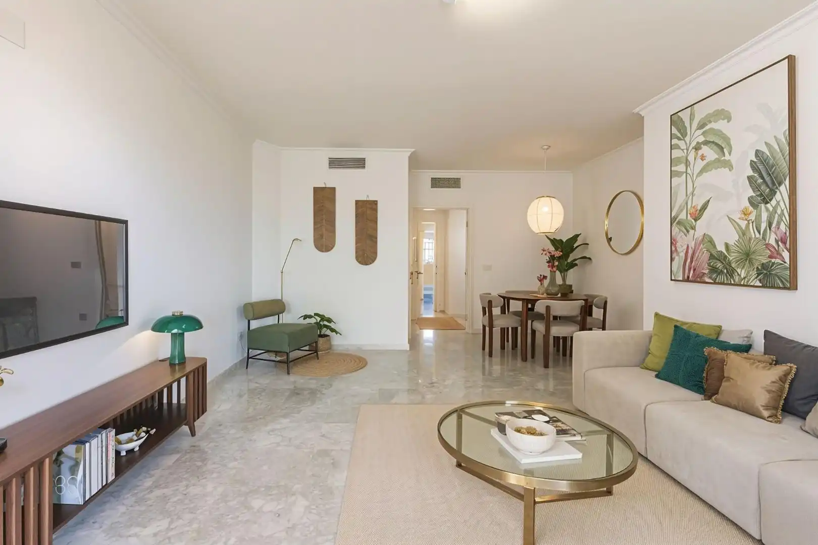Living room of Flat for sale in Benalmádena  with Air Conditioner, Terrace and Balcony