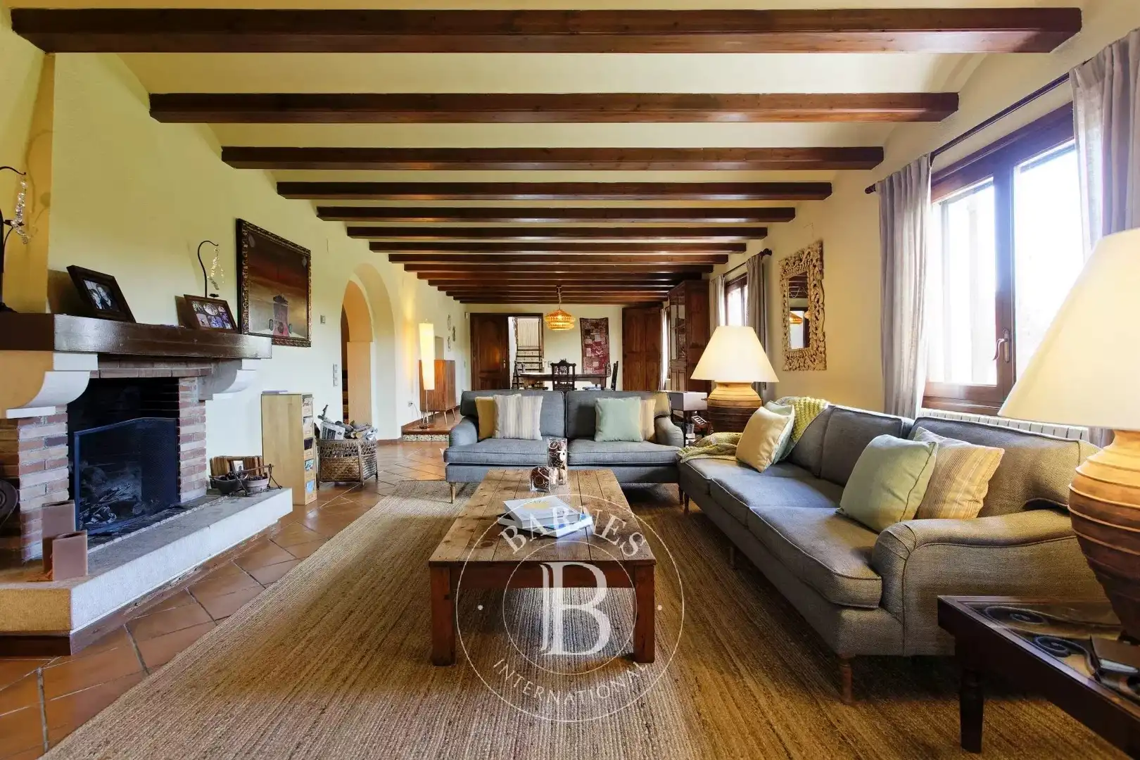 Living room of Houses for sale in Vilobí del Penedès  with Air Conditioner, Heating and Swimming Pool