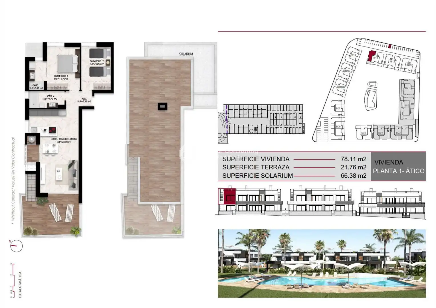 Apartments for sale in Rojales  with Air Conditioner, Heating and Terrace