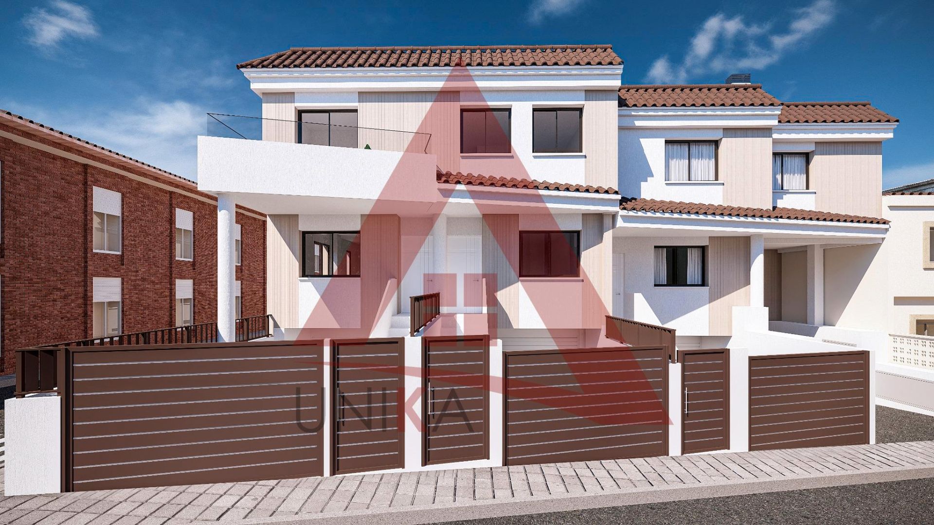 Vista exterior de Casa adosada en venda en Ibi amb Aire condicionat, Terrassa i Forn