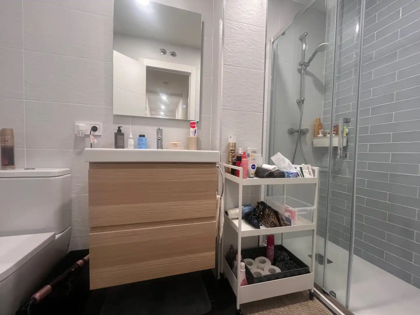 Baño de Piso de alquiler en Madrid con Aire acondicionado, Calefacción y Parquet