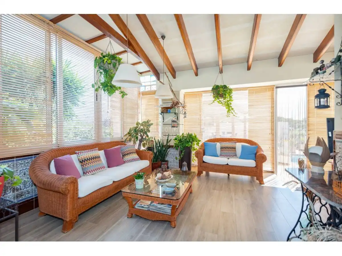 Living room of Houses for sale in Sant Lluís  with Heating, Terrace and Swimming Pool