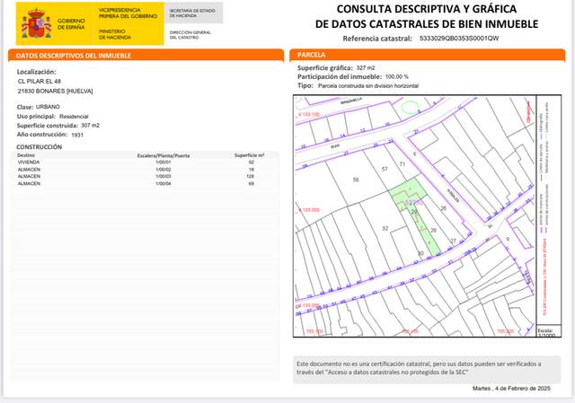 Terreno residencial en Venta en Calle el Pilar, 33 en Bonares
