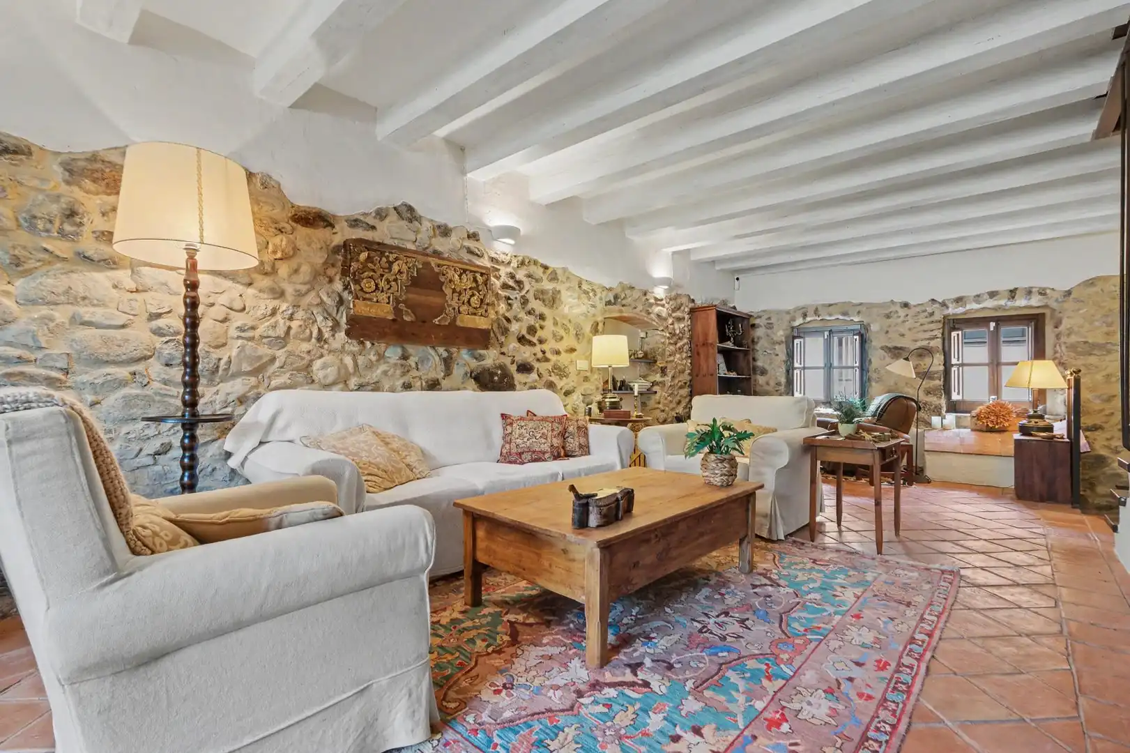 Sala d'estar de Casa o xalet en venda en Boadella i les Escaules
