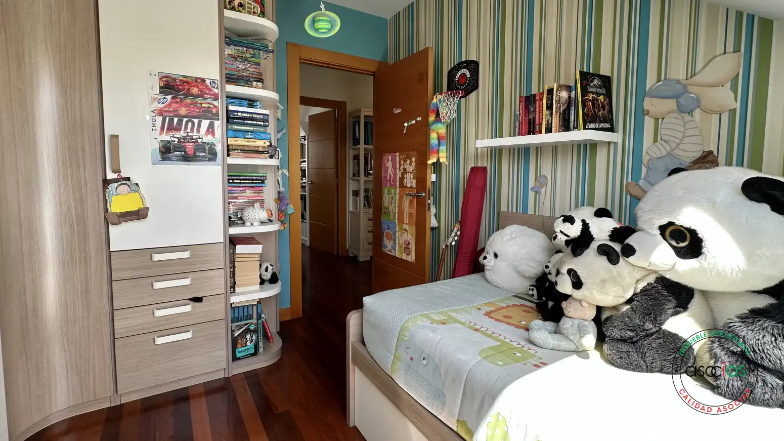 Bedroom of Flat for sale in Gijón   with Heating, Storage room and Swimming Pool