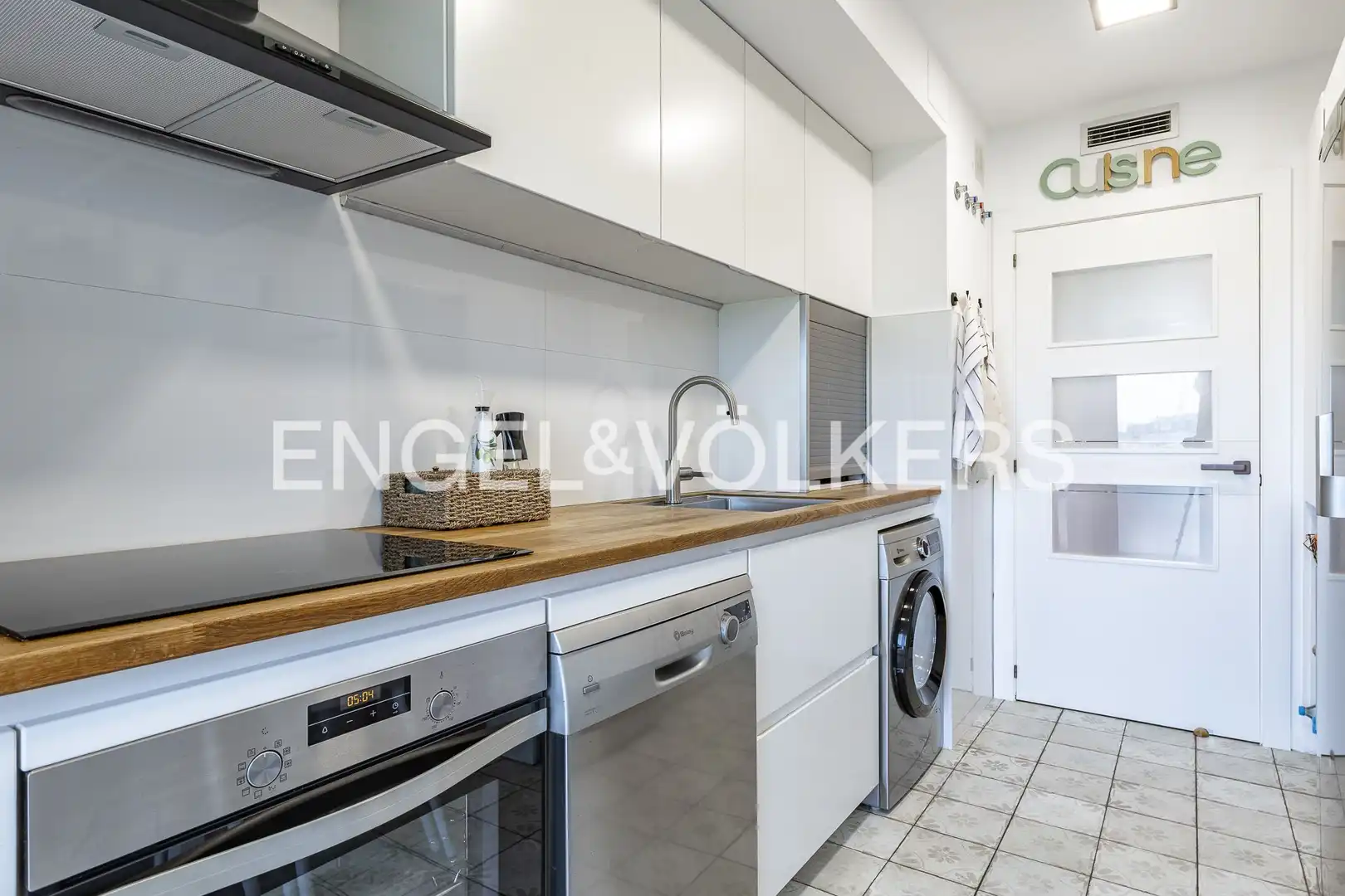 Kitchen of Flat for sale in Sant Adrià de Besòs  with Air Conditioner, Heating and Parquet flooring