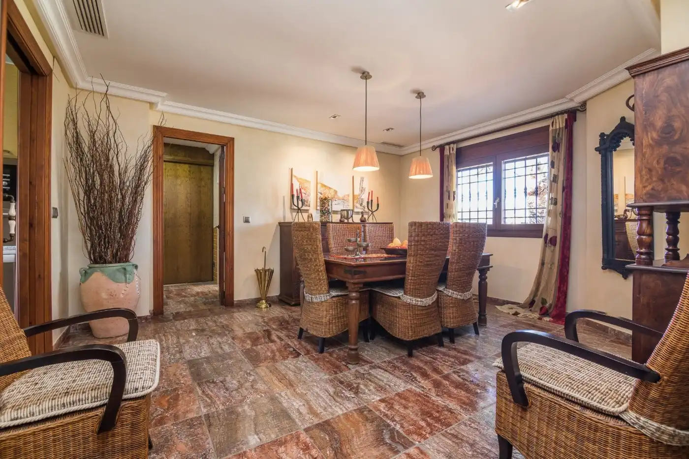 Dining room of Houses for sale in Elche / Elx  with Air Conditioner, Private garden and Terrace