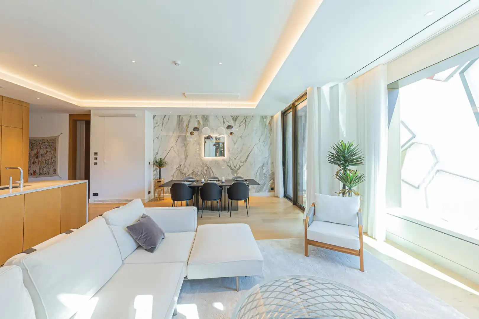 Sala de estar de Piso en venta en Barcelona con Aire acondicionado, Calefacción y Parquet