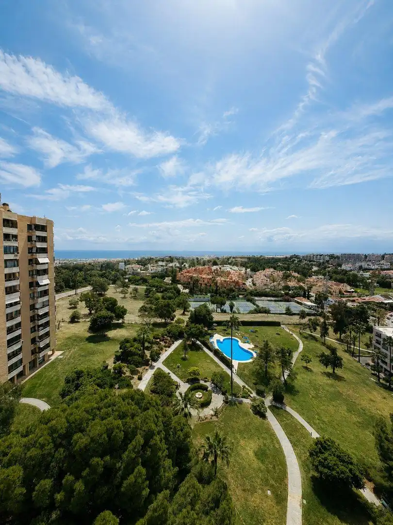 Exterior view of Study for sale in Marbella  with Air Conditioner, Oven and TV