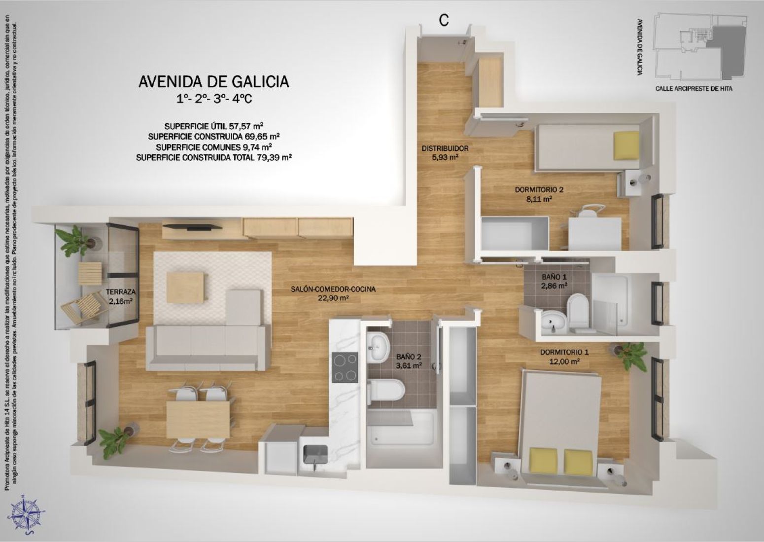 Flat for sale in Gijón   with Heating, Terrace and Storage room