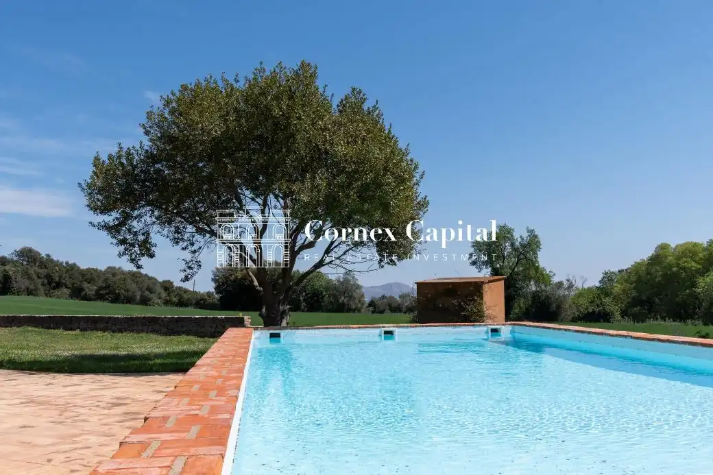 Piscina de Finca rústica de alquiler en Rupià con Aire acondicionado, Calefacción y Jardín privado