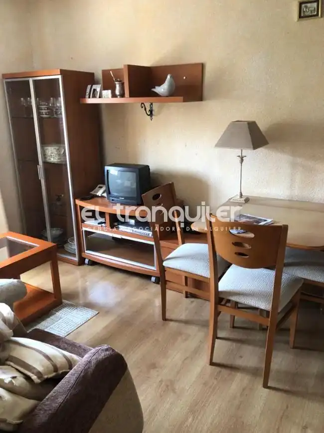Living room of Flat for rent in Madrid  with Parquet flooring, Furnished and Washing machine