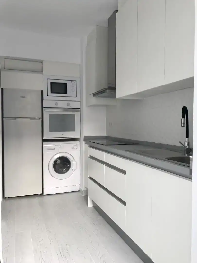 Kitchen of Flat for rent in Sueca  with Air Conditioner and Balcony