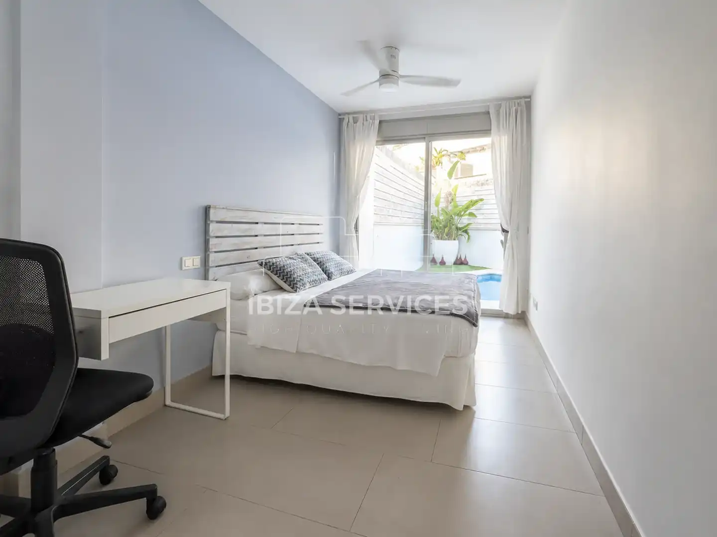 Bedroom of Houses for sale in Eivissa  with Air Conditioner and Swimming Pool