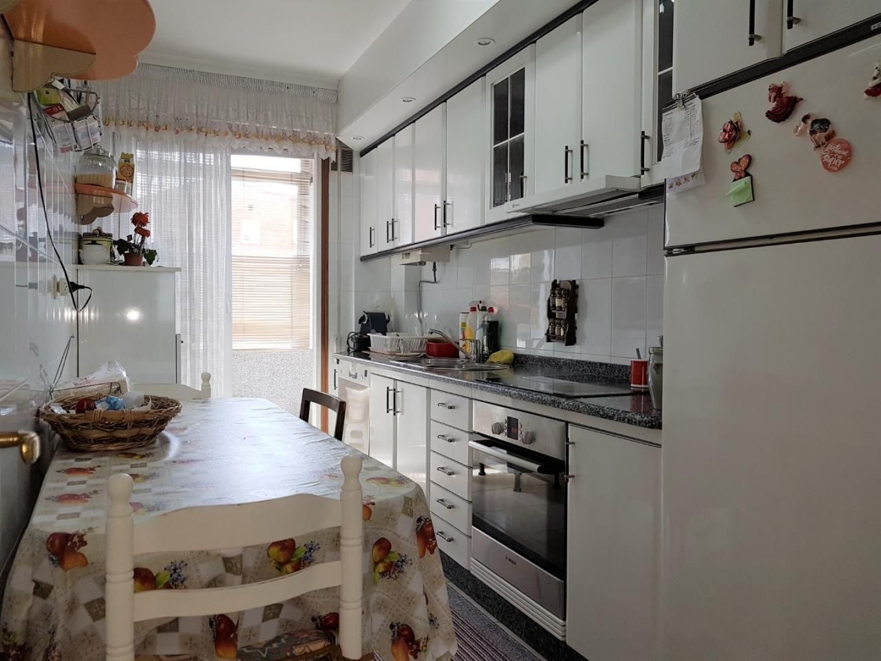 Kitchen of Flat for sale in Ourense Capital   with Heating, Terrace and Storage room