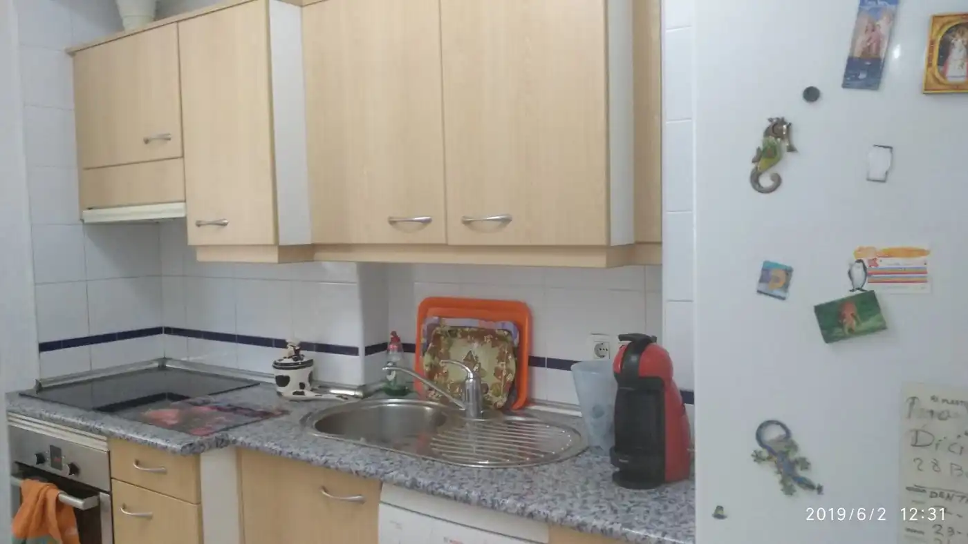 Kitchen of Flat for rent in Villajoyosa / La Vila Joiosa  with Air Conditioner, Private garden and Terrace