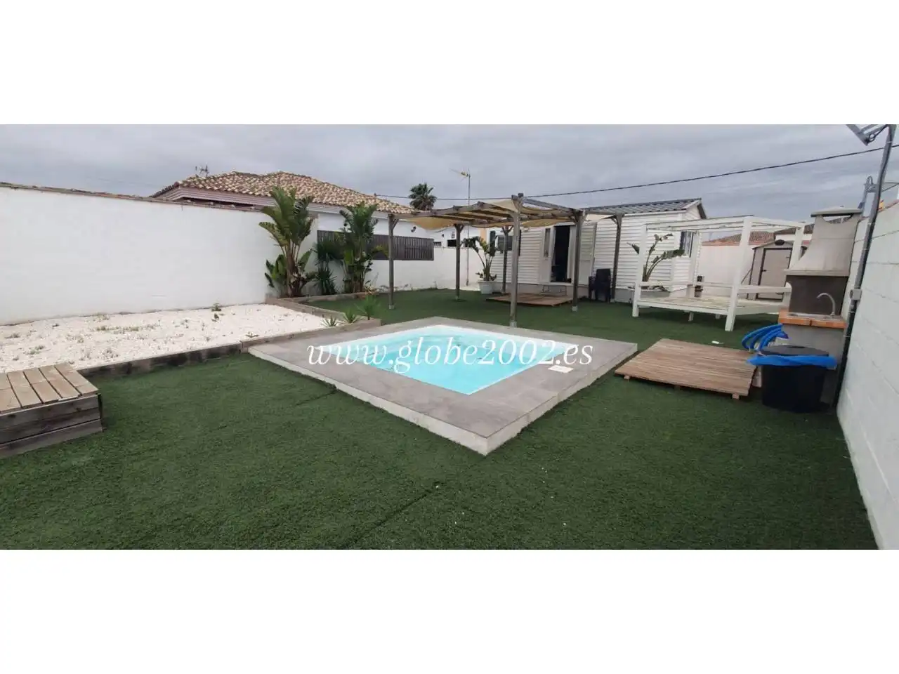 Piscina de Casa o chalet de alquiler en Chiclana de la Frontera con Aire acondicionado, Jardín privado y Piscina