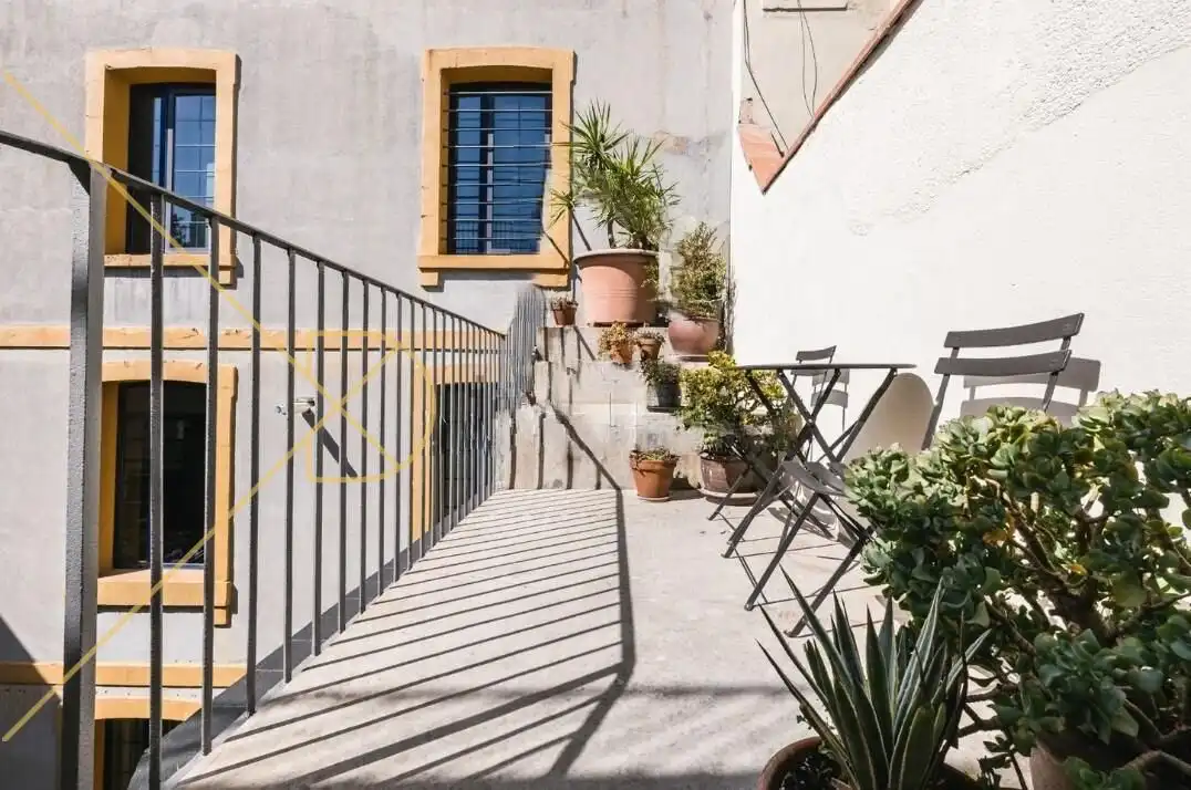 Terrasse von Loft zur Miete in Barcelona mit Klimaanlage, Heizung und Parkett