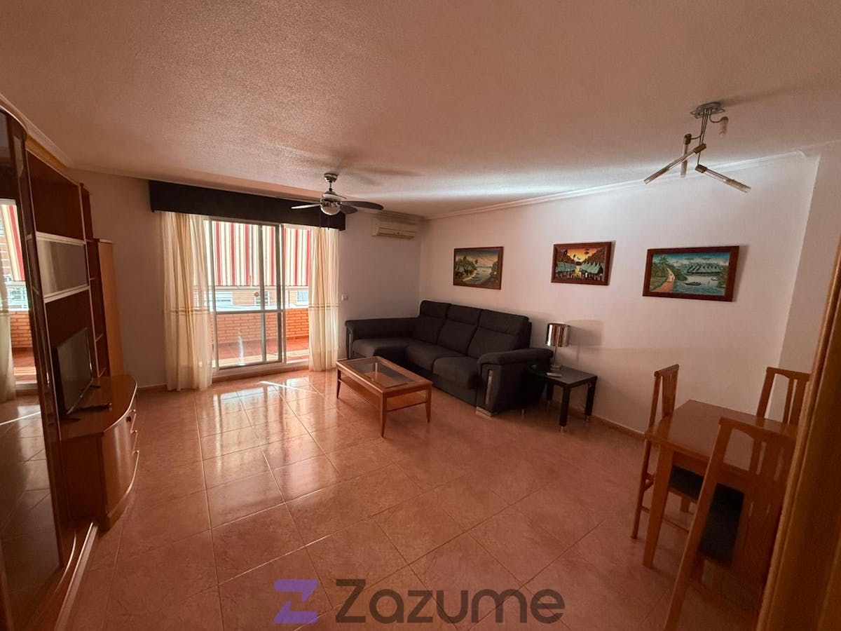 Sala d'estar de Pis de lloguer en Alicante / Alacant amb Aire condicionat, Calefacció i Terrassa