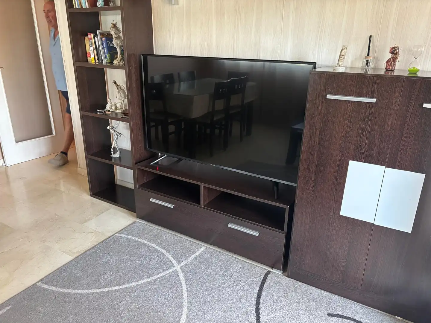 Sala d'estar de Apartament de lloguer en Estepona amb Aire condicionat, Calefacció i Terrassa
