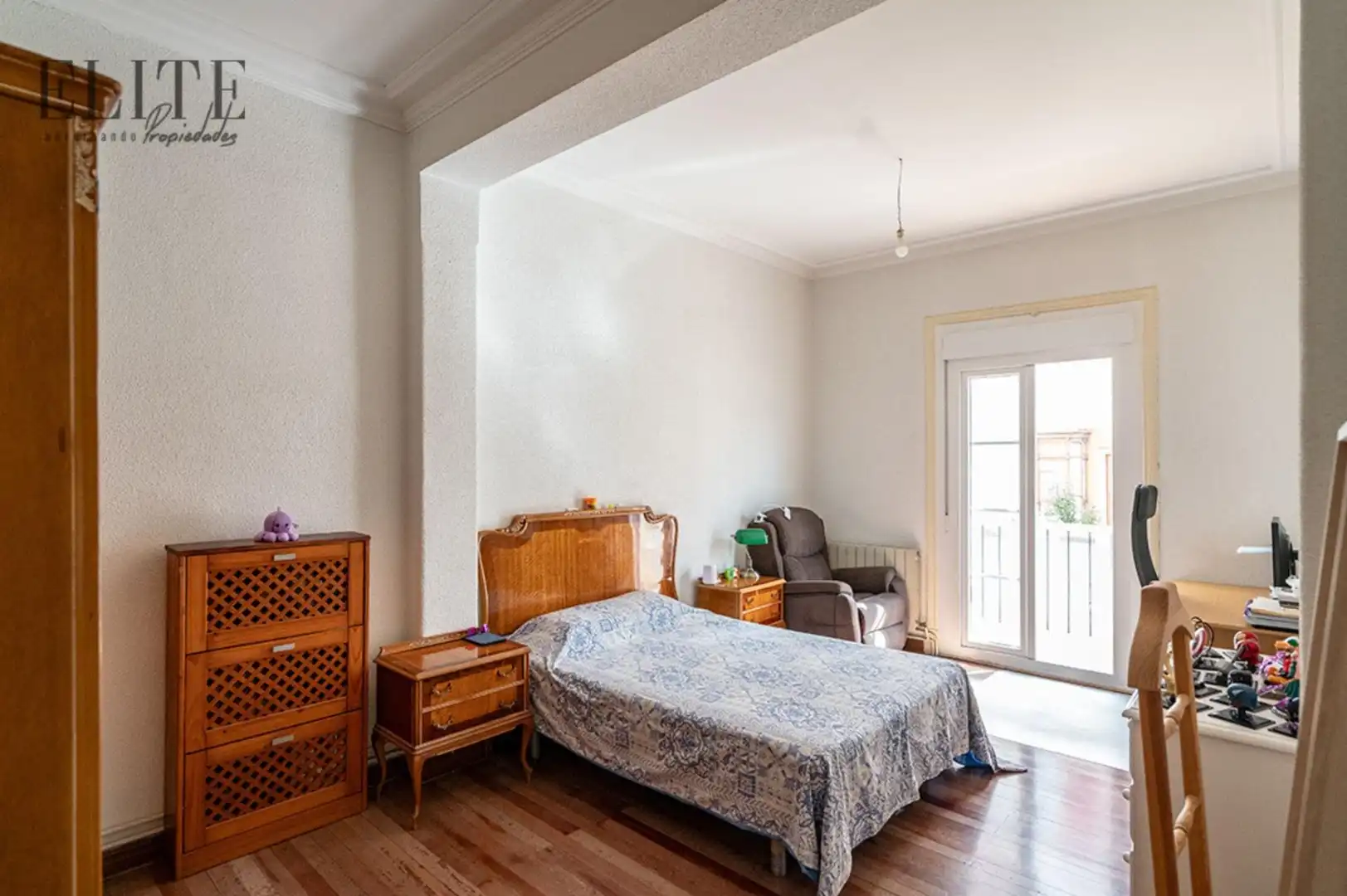 Bedroom of Flat for sale in Santander  with Heating, Parquet flooring and Terrace