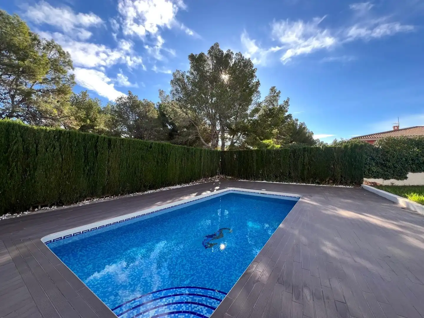 Piscina de Casa o xalet en venda en La Nucia amb Jardí privat, Terrassa i Piscina