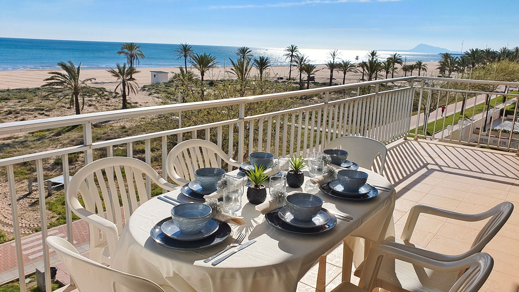Terrace of Apartment to rent in Gandia  with Terrace, Furnished and Oven