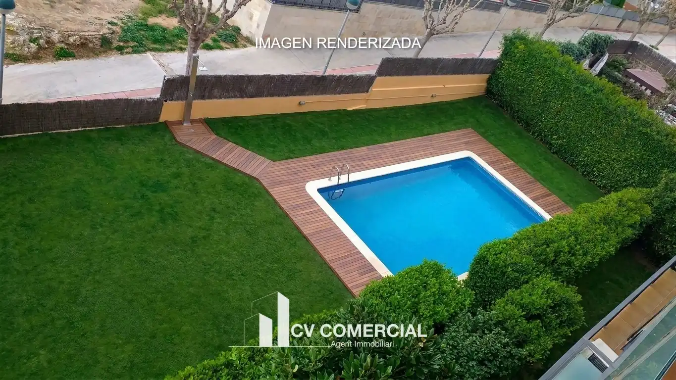 Jardín de Ático en venta en Tiana con Aire acondicionado, Calefacción y Parquet