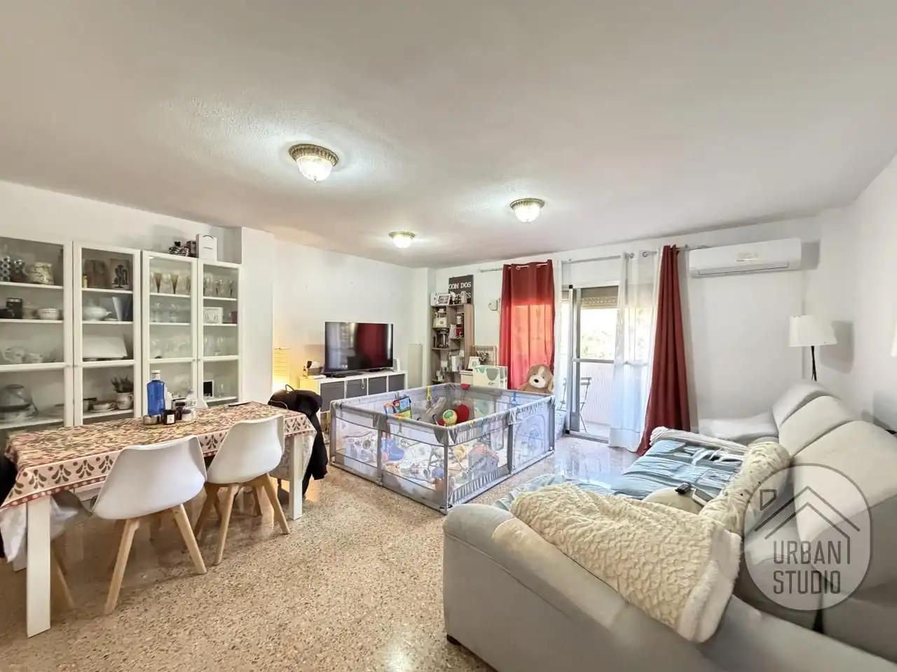 Sala de estar de Piso en venta en Alicante / Alacant con Terraza