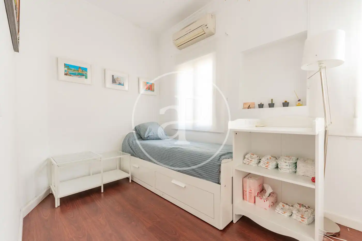 Schlafzimmer von Wohnung zur Miete in Madrid mit Klimaanlage, Heizung und Terrasse