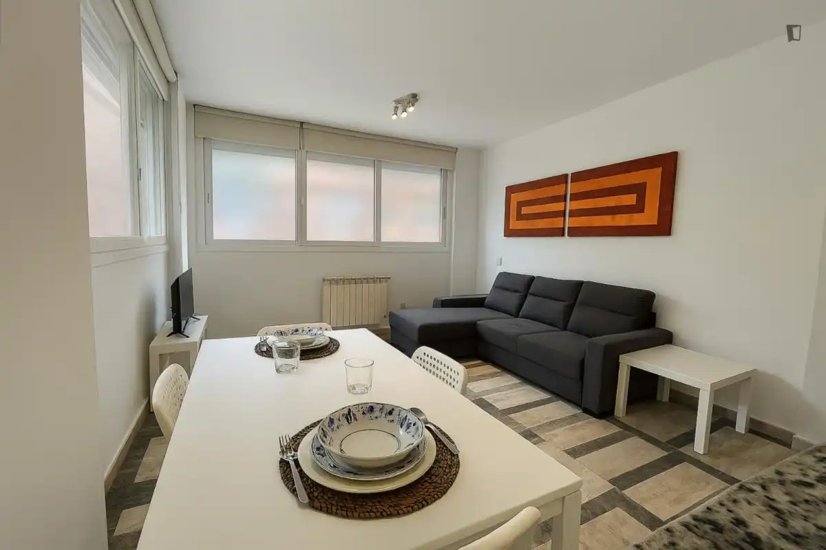 Living room of Study for rent in Madrid  with Furnished, Washing machine and Internet
