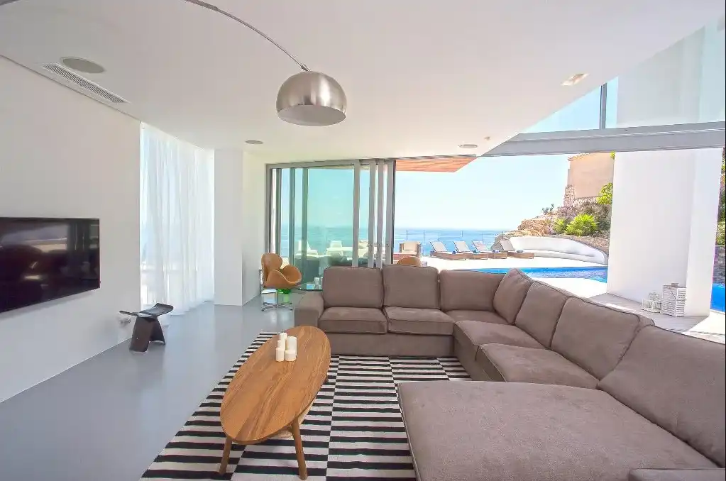 Sala d'estar de Casa o xalet en venda en Jávea / Xàbia amb Aire condicionat, Calefacció i Jardí privat